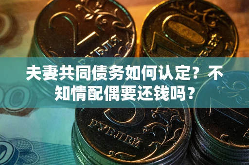 北京夫妻共同债务如何认定？不知情配偶要还钱吗？