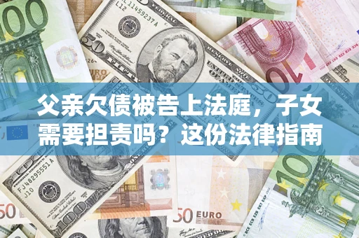 北京父亲欠债被告上法庭，子女需要担责吗？这份法律指南必须看完